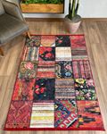 Patchwork Kilim Dokuma Kaymaz Taban